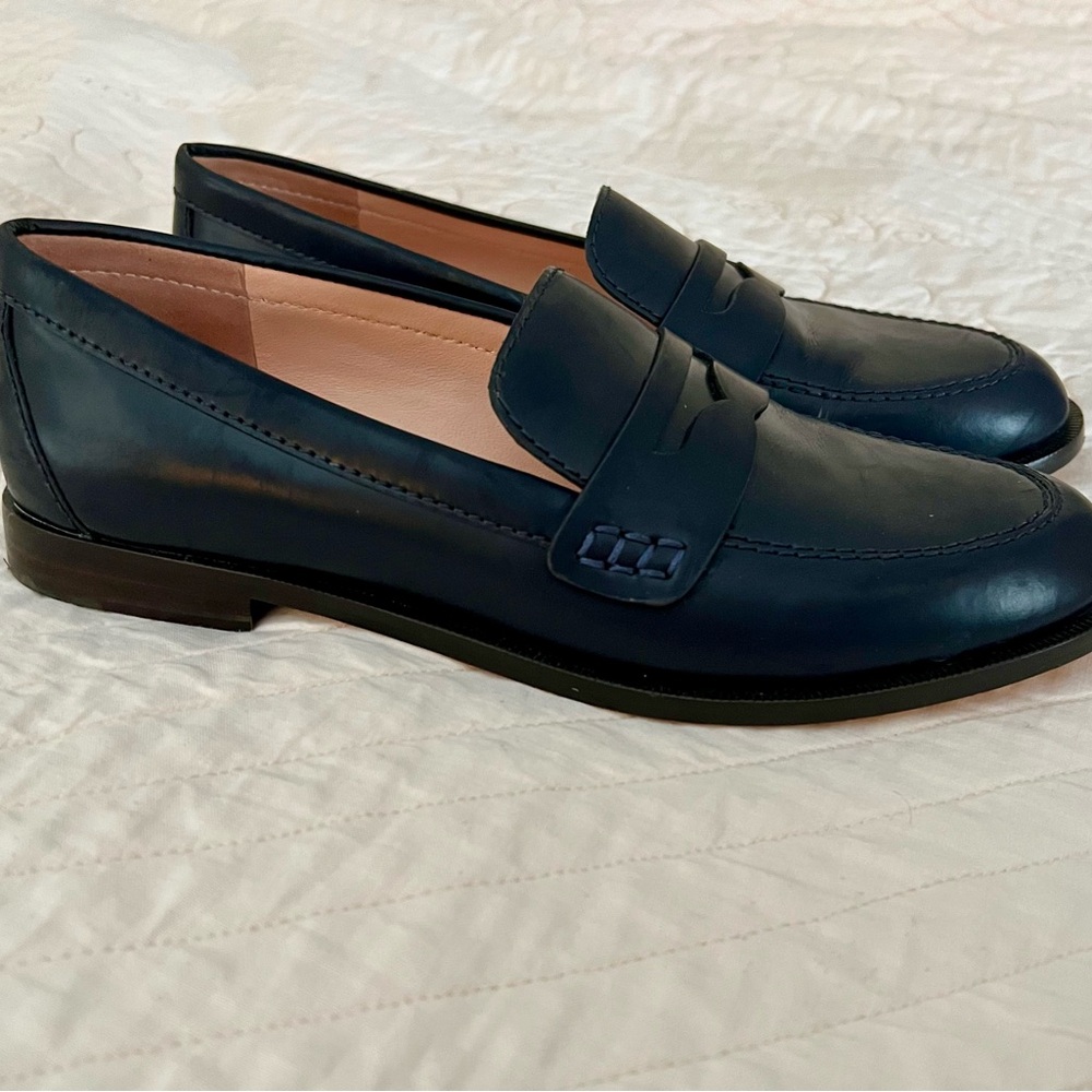 JCrew Penny loafers, navy, size 7.5